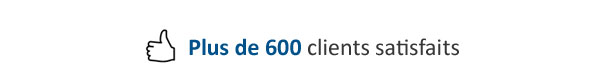 Plus de 600 clients satisfaits